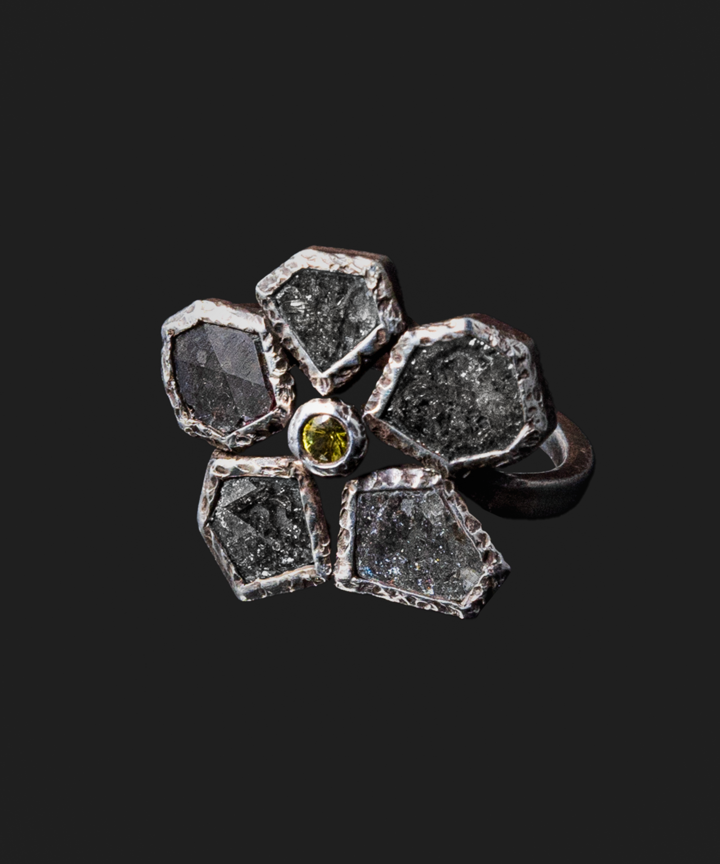 Midnight Bloom Ring